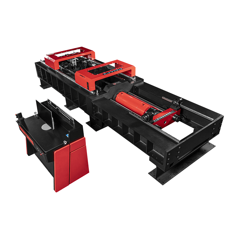آلة الاختبار العالمية المؤازرة الكهروهيدروليكية التي يتم التحكم فيها بواسطة المعالجات الدقيقة (أفقيًا)